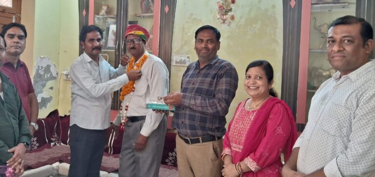 राज्य सरकार द्वारा सम्मानित मेवाड़ा का किया नागरिक अभिनंदन