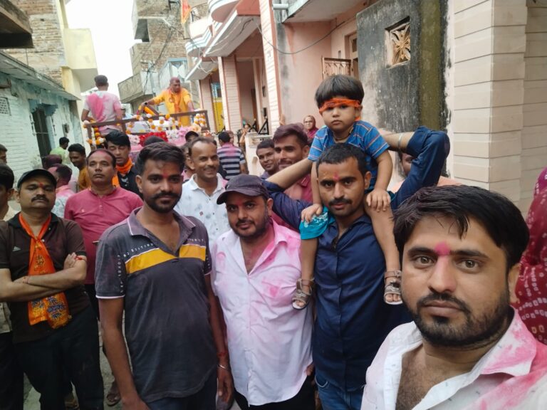 भाटूंद मे गणपति विसर्जन में उमडा जन सैलाब